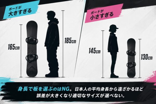 身長−20cmで選ぶのはウソ！元イントラがスノーボード板の正しい選び方